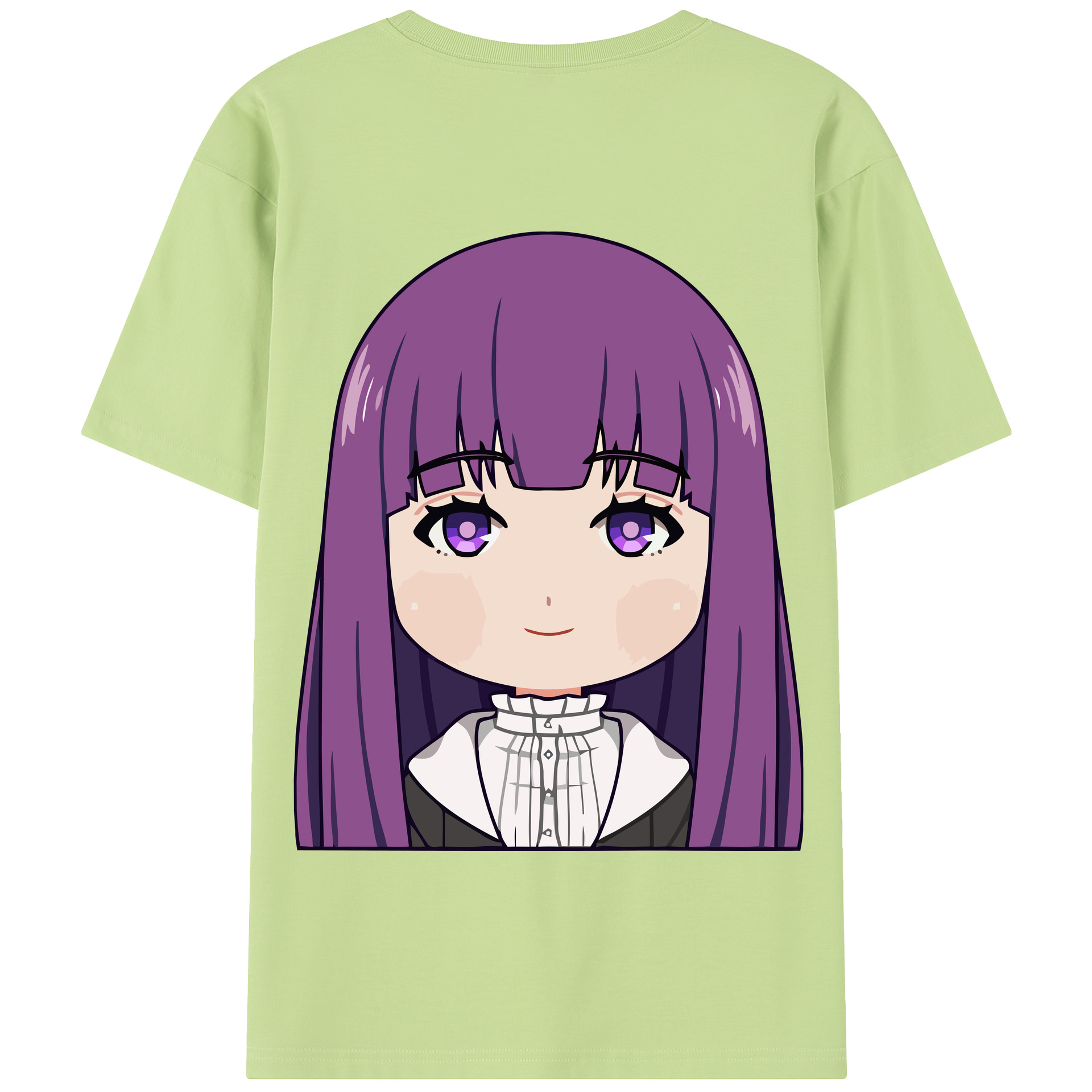 （画像用） 葬送のフリーレン Frieren 綿100％半袖Tシャツ（背面プリント）